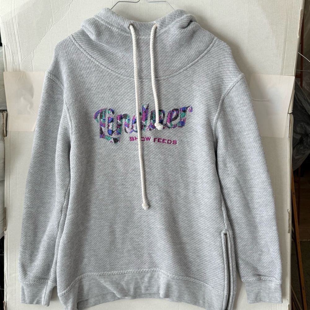 MV Sport Cowl-neck Med  Women's Gray Hoodie Sweater